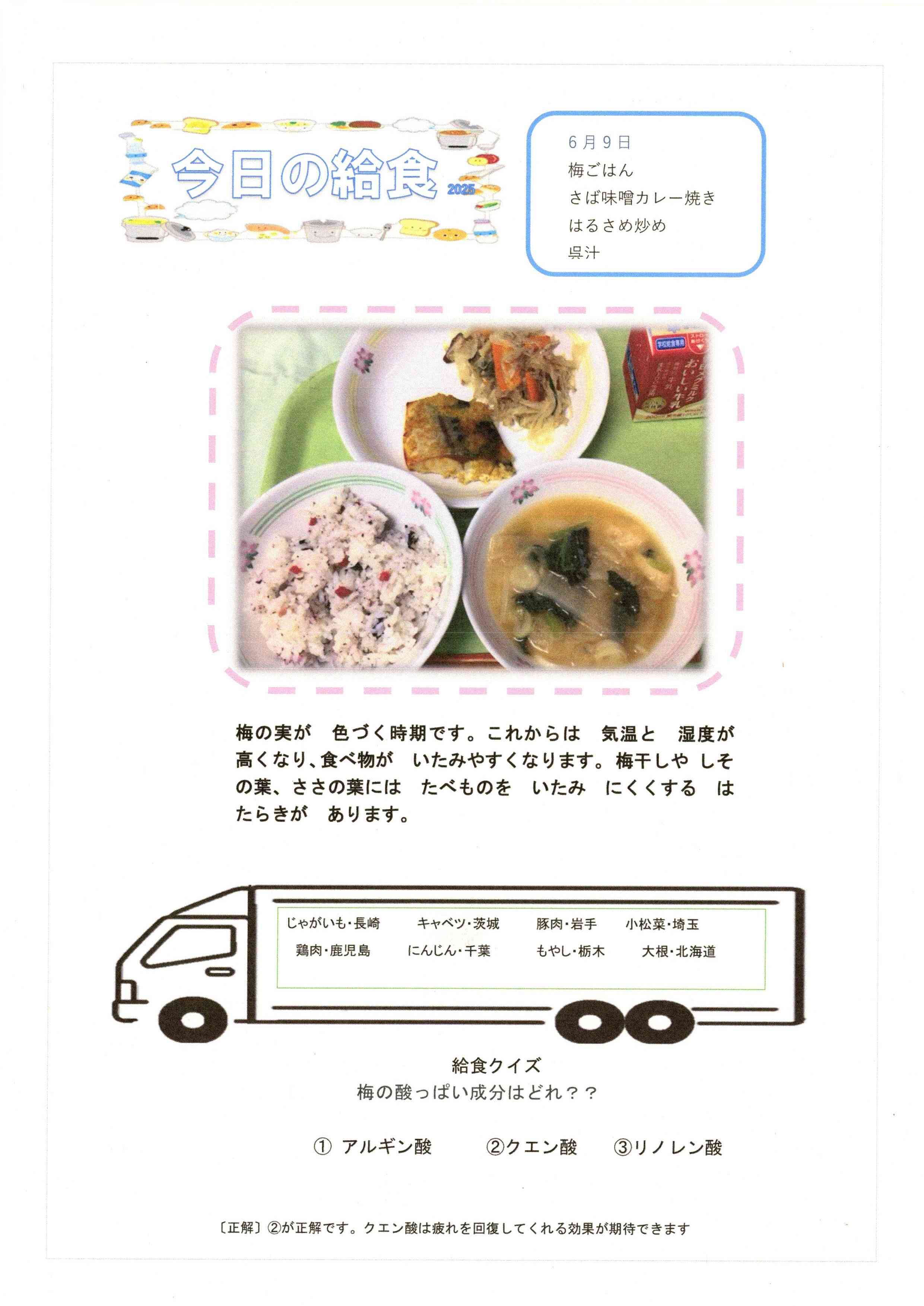 毎日の給食img6月9日